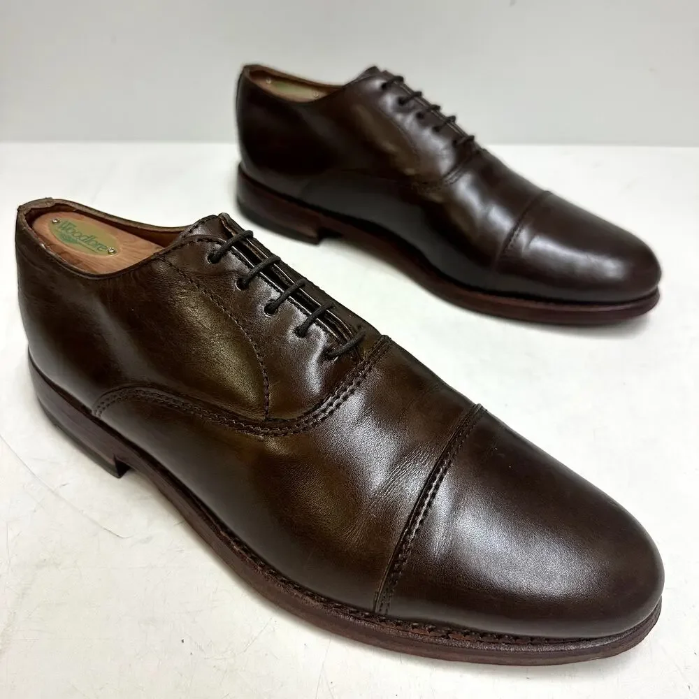 NEW HEELS Rancourt & Co. Oxford Heritage Brown Made in Maine USA 10 D